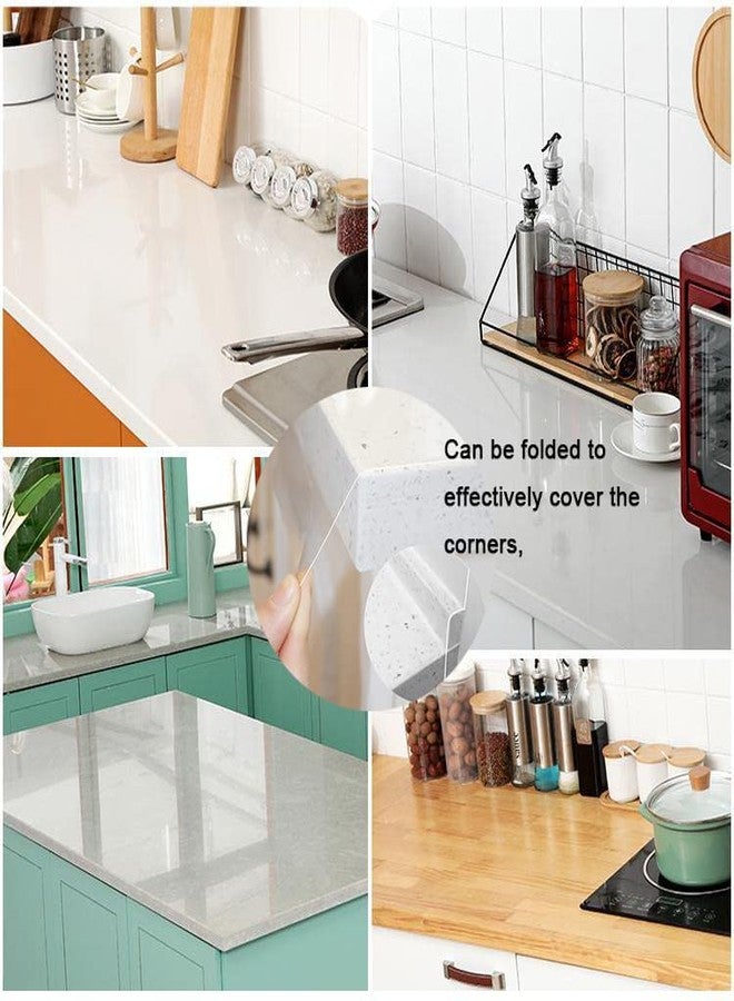 Ismoon Transparent Contact Paper Roll 17.7'' x 59'' Transparent Glossy Self-Adhesive Film Cover Removable Protective Film Transparent Waterproof Shirts Drawers Racks Kitchen Cabinets Tables - Image 5